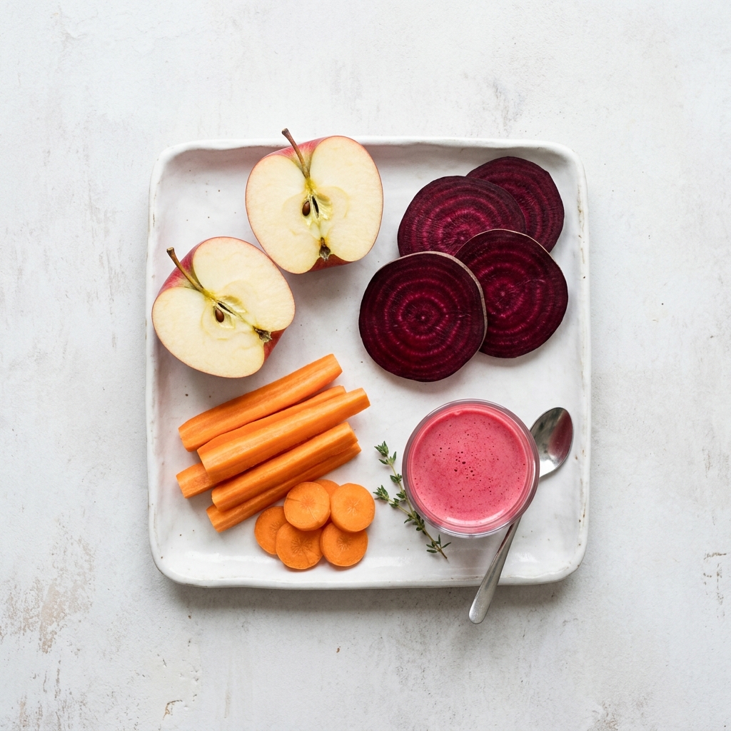 Fresh Apple, Beetroot, Carrot ABC Juice Ingredients